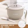 Stainless Steel Noodle Bowl With Lid Portable Leakproof Soup Students Dormitory Cafeteria Use