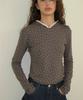 Lace Hoodie Slim Long Sleeve Charcoal Star