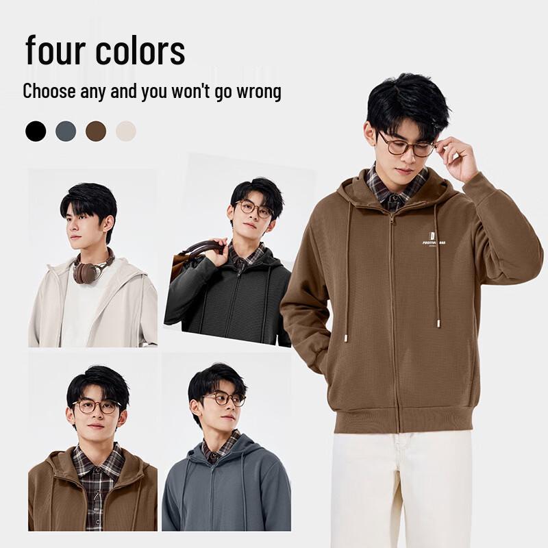 Baleno Men's Hooded Zipper Sweatshirt