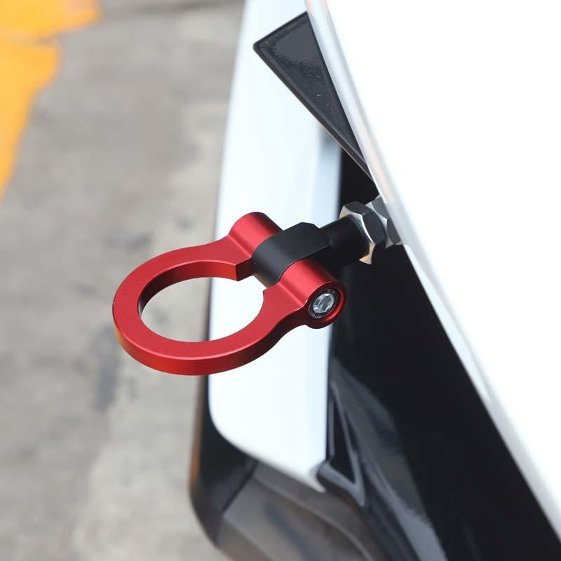 Pour Chevy Corvette C7 Z06 2014-2019 Style Voiture Crochets de Remorquage de Course Barres de Remorquage Avant Arrière Aluminium Billet Rouge Noir Bleu
