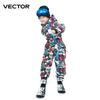 Kids Ski Suit Unisex Waterproof Windproof Thermal Snowsuit Children Outdoor Winter Sports