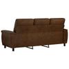 Sofa Brown 214 x 90 x 95 cm Faux Suede