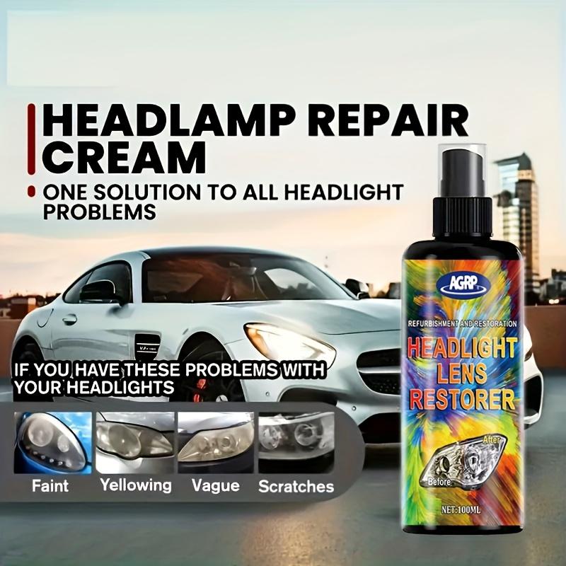 Universal Car Headlight Lens Restoration Kit | High-Efficiency Oxidation Remover | Fast  Restoration | Innovative Polishing Solution One Size чёрный
