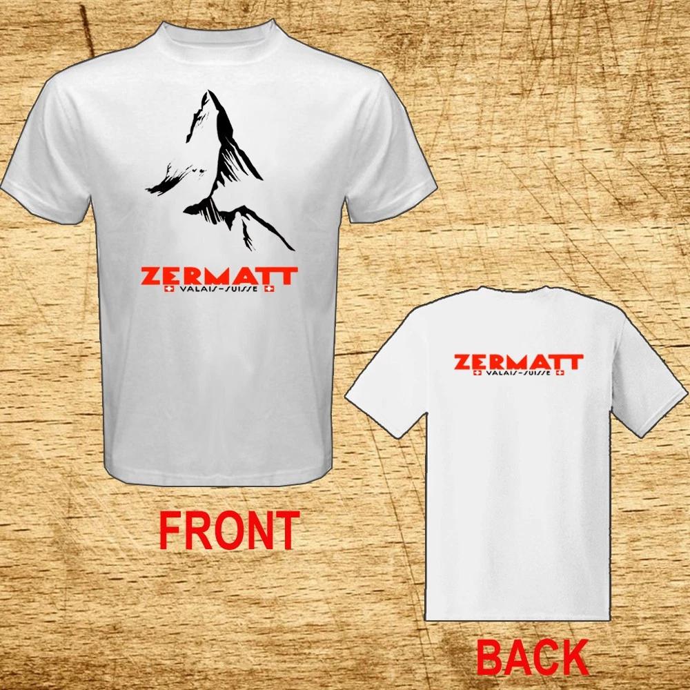 Swiss Alps Ski Zermatt Valais Men s White Size S-5XL L