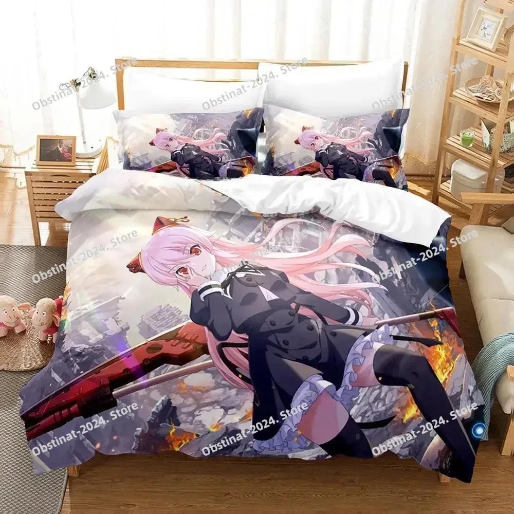Assault Lily Bouquet Bedding Set Single Twin Printed Bed Set With Pillowcase Bed Duvet Cover Single Double Queen Super King Size