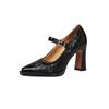 Krazing Pot Suede Sheepskin Square Toe High Heels Summer Solid Color Shoes Big Size 41 Buckle Women Modern Pumps