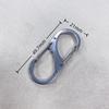Stainless Steel S-Buckle Double-Head Hook: Outdoor Quick Release 8-Shaped Keychain