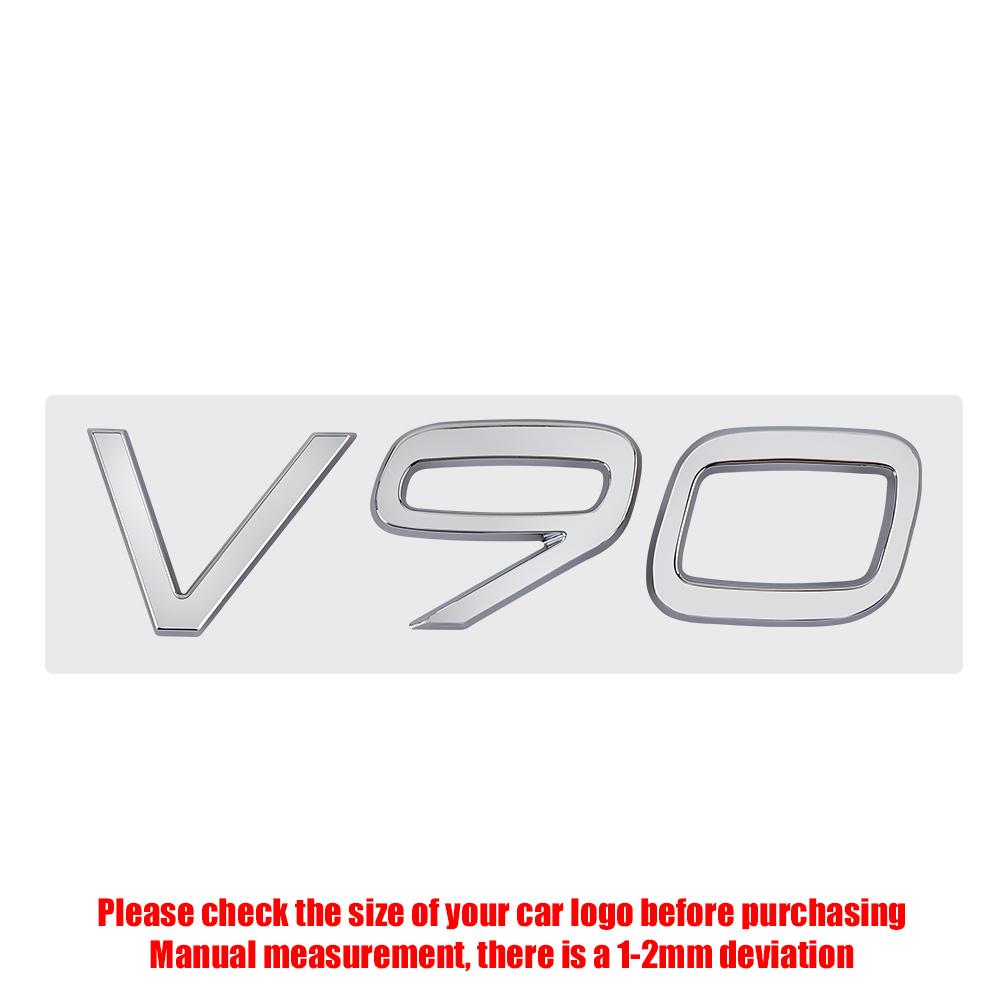 

3D ABS Car Tail Letters Emblem Sticker For Volvo V50 V60 V90 Auto Decorative Accessories