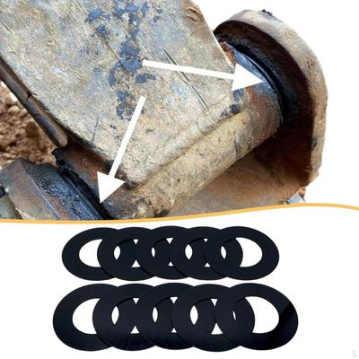 10 Stück 40mm Schaufelbolzen Unterlegscheiben Set Dichtungen Ersatz Schwarze Unterlegscheiben Abstandshalter für 303.5 303CR 304