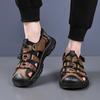 FashionBrand Men Sandals Genuine Leather Men Shoe Cowhide Leather Classic Summer Slides Fashion Outdoor Beach Gladiator Sandals for Men