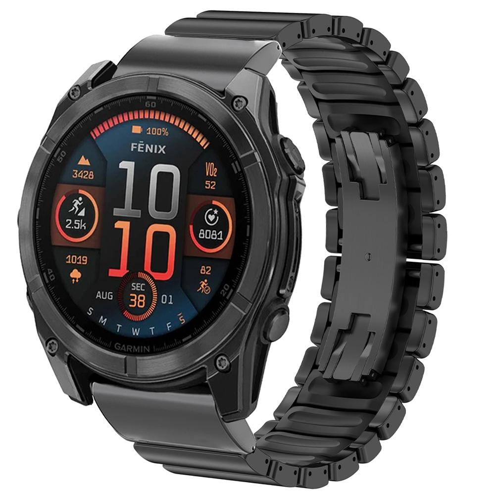

26-мм Металлический Титановый Ремешок для Часов Garmin Fenix 8 7X Pro 6X Enduro 3 Роскошный Резиновый Браслет для Garmin Tactix 7Pro Instinct 2X 26mm