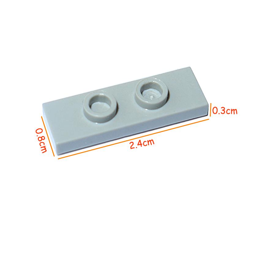 34103 Modified 1 X 3 with 2 Studs Bricks 1*3 Building Blocks Plate High-Tech Parts Compatible Educational Toys for Kids