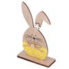 Wooden Rabbit Ornament Cute Nordic Style Desktop Bunny Decoration for Home Office Kindergarten