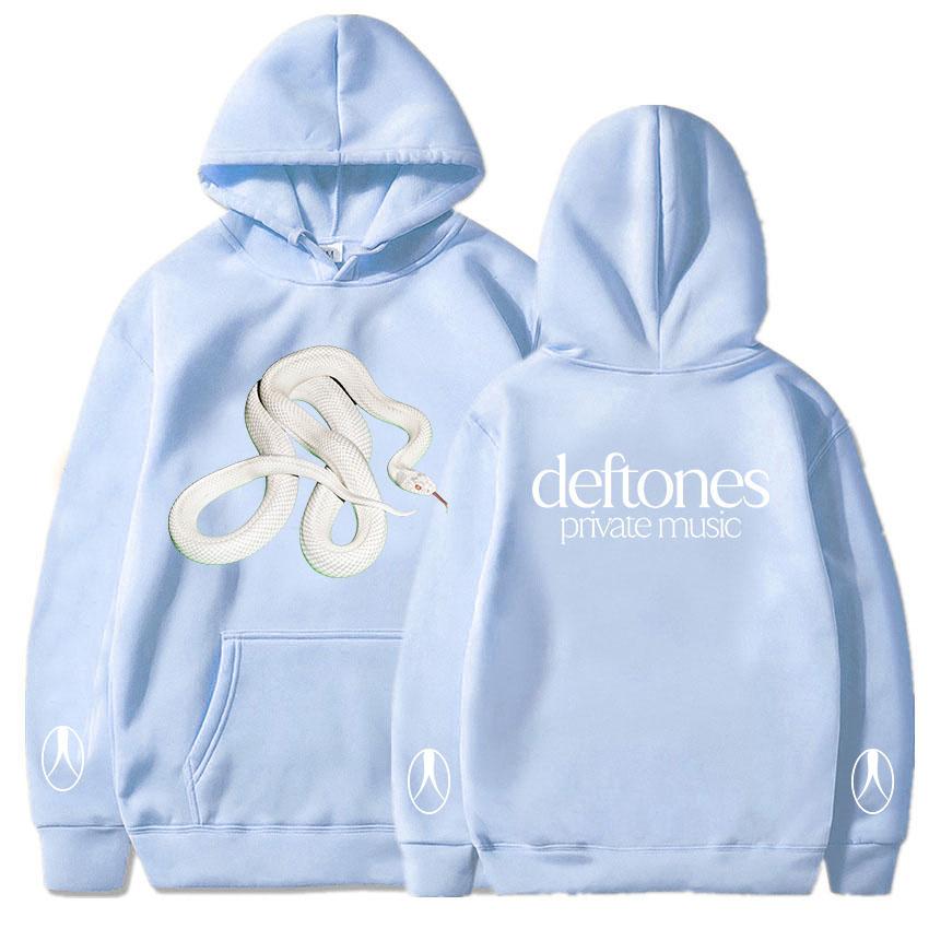 

Худи Private Music Snake, толстовки с графикой группы Deftones, осенний флис, повседневные мужские пуловеры, длинный рукав, унисекс, уличная одежда XXXL