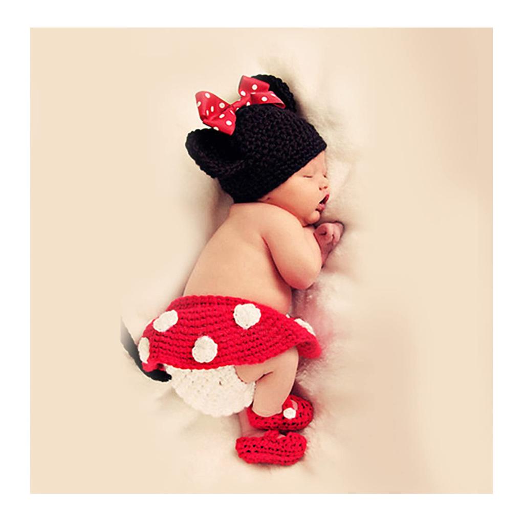 Baby Photo Sleeping Baby Baby Commemorative Photography Sleeping Unisex Piece Set Top Pants Clothes, Art, Kigurumi, Costume, Clothes, Newborn, Baby,