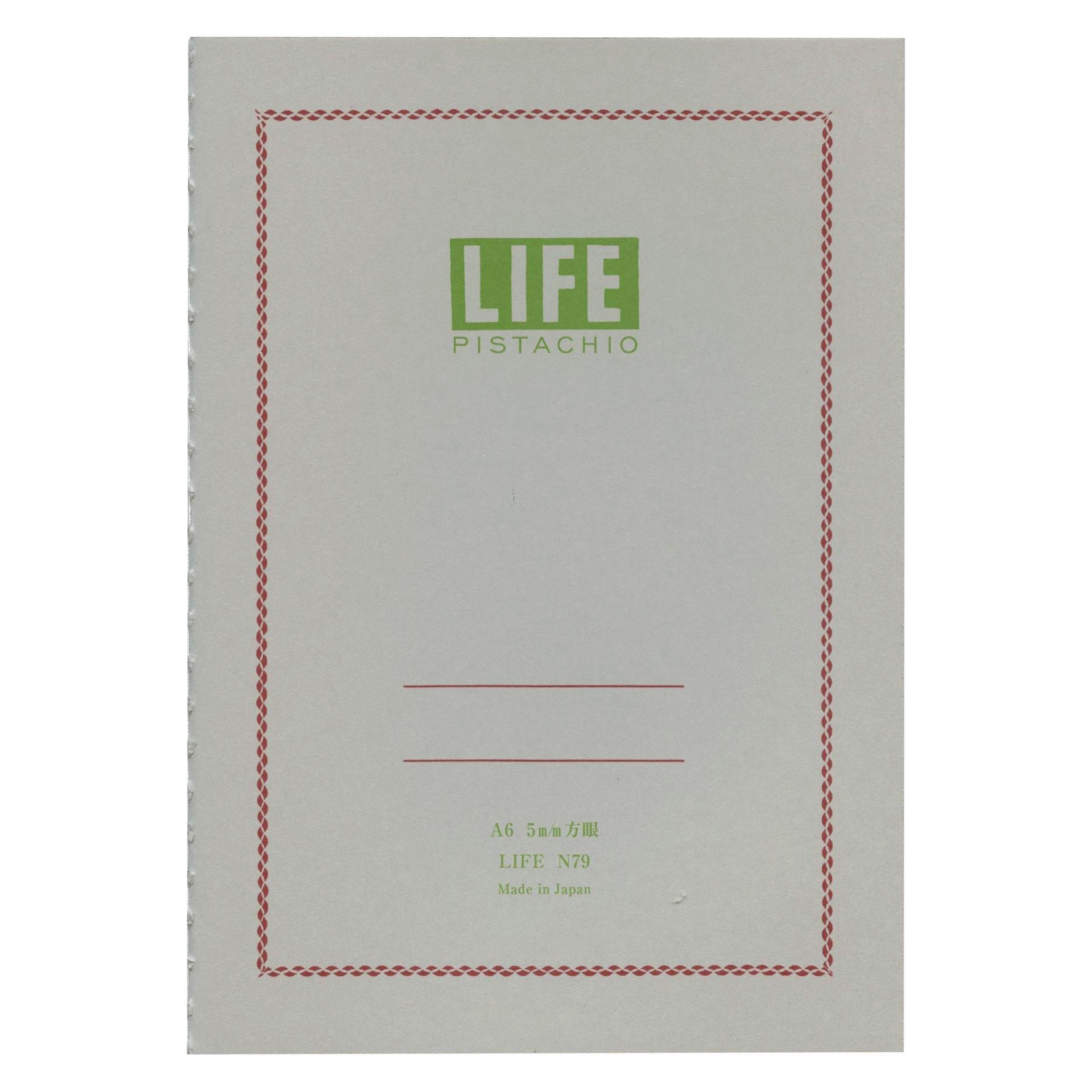 Life Notebook Pistachio A6 Grid N79 White белый