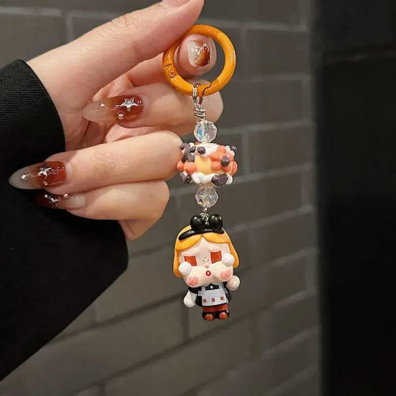 Klíčenka Labubu kawaii anime kreslená klíčenka kawaii dekorace na batoh doplňky na klíče od auta dětský dárek k narozeninám nový model