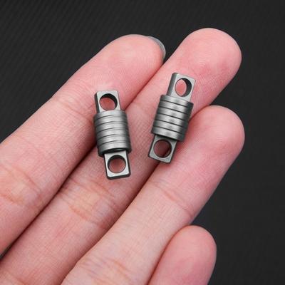 1pc Quick Release 360° Rotatable Titanium Keychain Swivel Accessories Mini Spinner Buckle Holder Silver Connect Accessories Outdoor