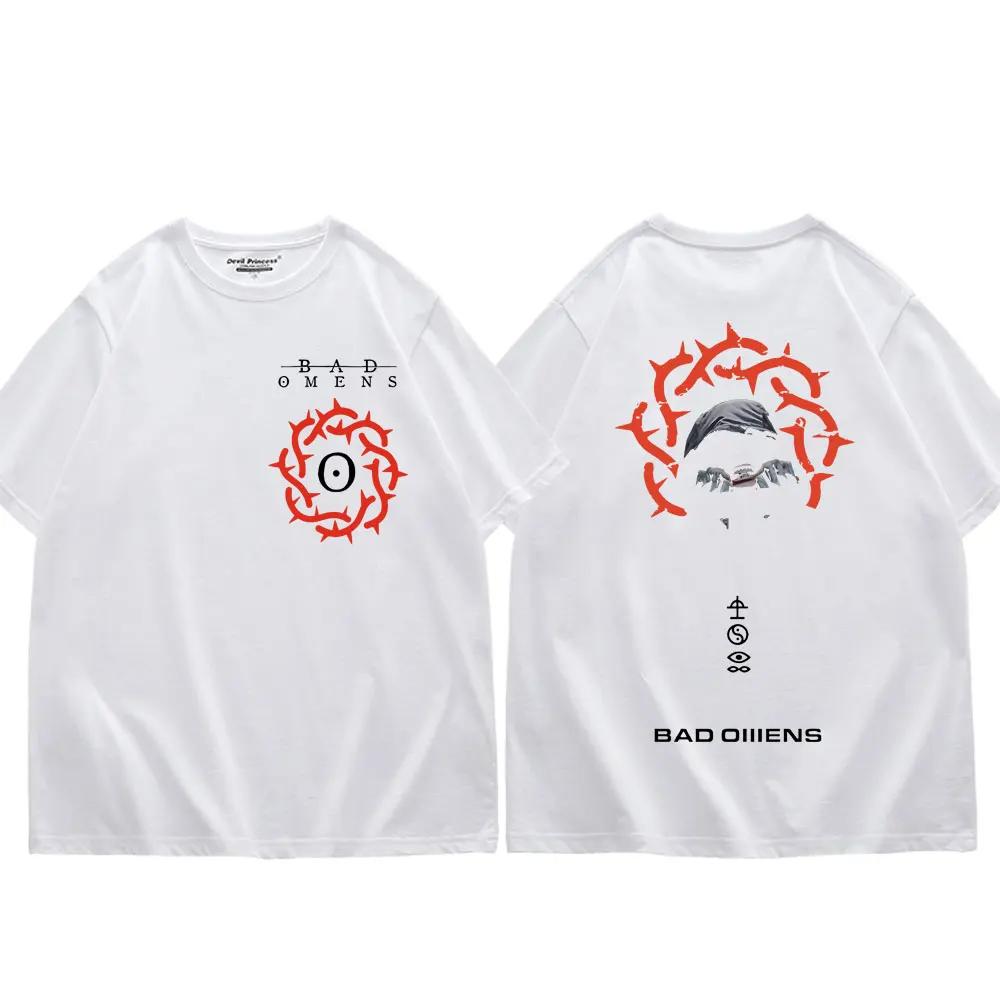 Koszulka graficzna zespołu rockowego Bad Omens A Tour of The Concrete Jungle Tour Koszulki Męskie Damskie Moda Gotycka Koszulki Vintage