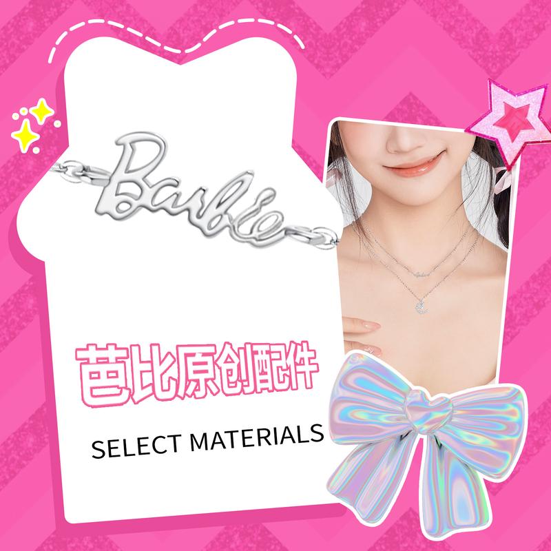 barbie Necklace [S925 Silver|Light of the Moon] Princess Dream Planet Moonlight Exquisite Shining Niche Design Elegant Temperament Couple Ba2507010
