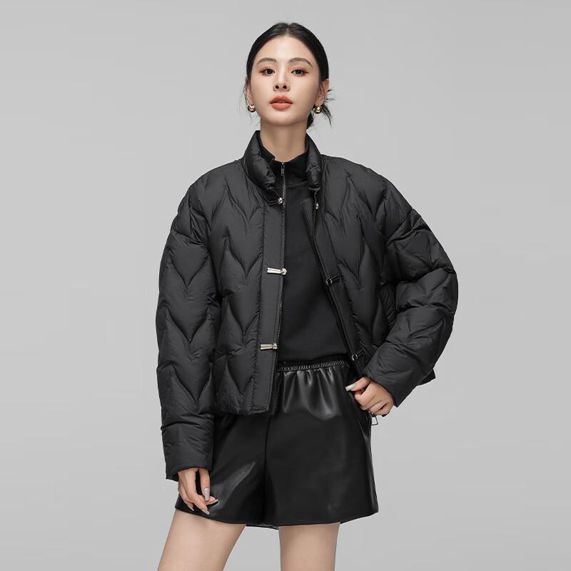 Xuezhongfei Women's New Chinese Style Lightweight Stand Collar Down Jacket