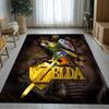Tappeto Aree Antiscivolo Retro Z-Zelda Cartoni Animati Link Giochi Soggiorno Tappeto Morbido per Camera da Letto Stanza dei Giochi dei Bambini Divano, Zerbino Decorazione per la Casa