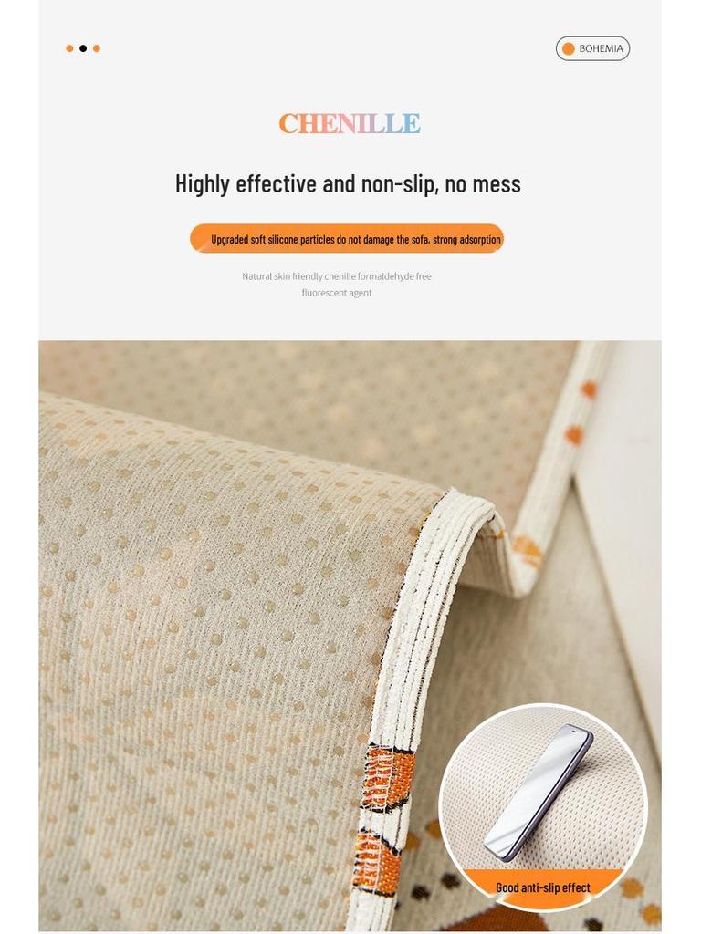 Nordic Bohemian Chenille Sofa Cover - Non-slip, Universal, Minimalist Design for All Seasons