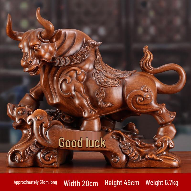 Golden Ox Resin Figurine