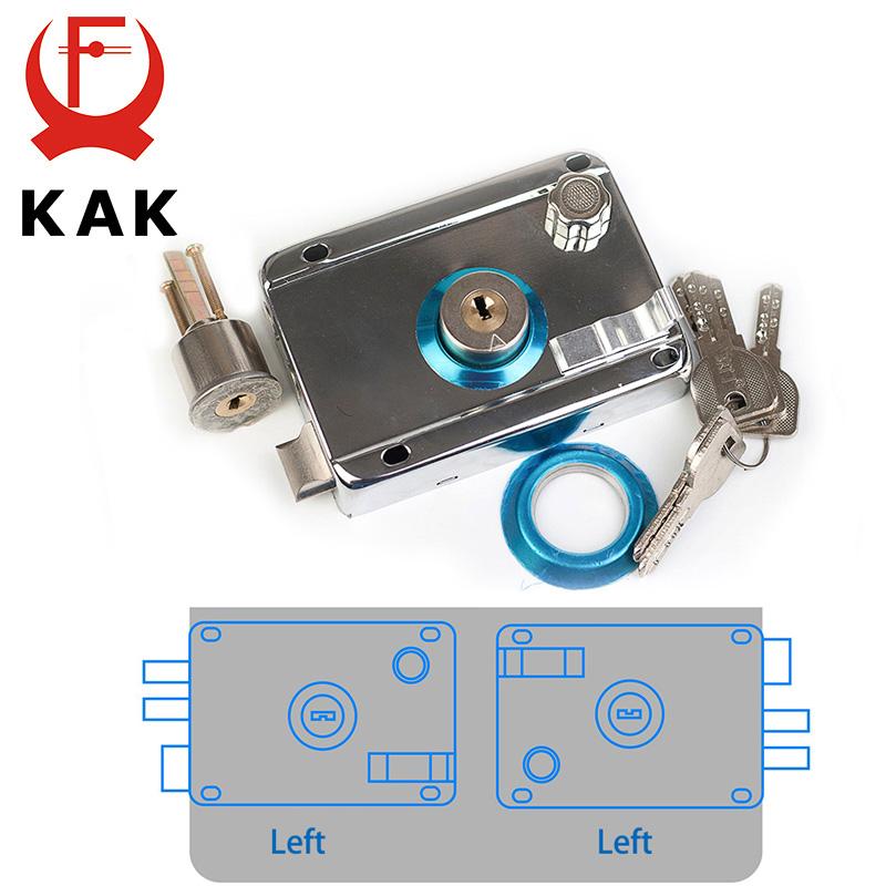 

KAK-9331 Exterior Iron Door Locks Security Anti-theft Lock Multiple Insurance Lock Wood Gate Lock For Furniture Hardware
