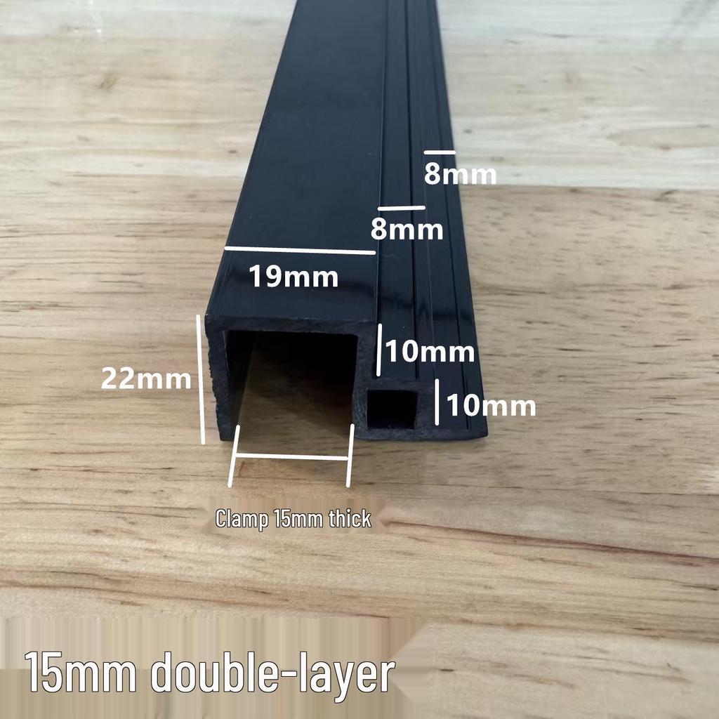 Double-Layer Fish Tank Slide Rail Anti-Jump Lid Track and Edge Banding