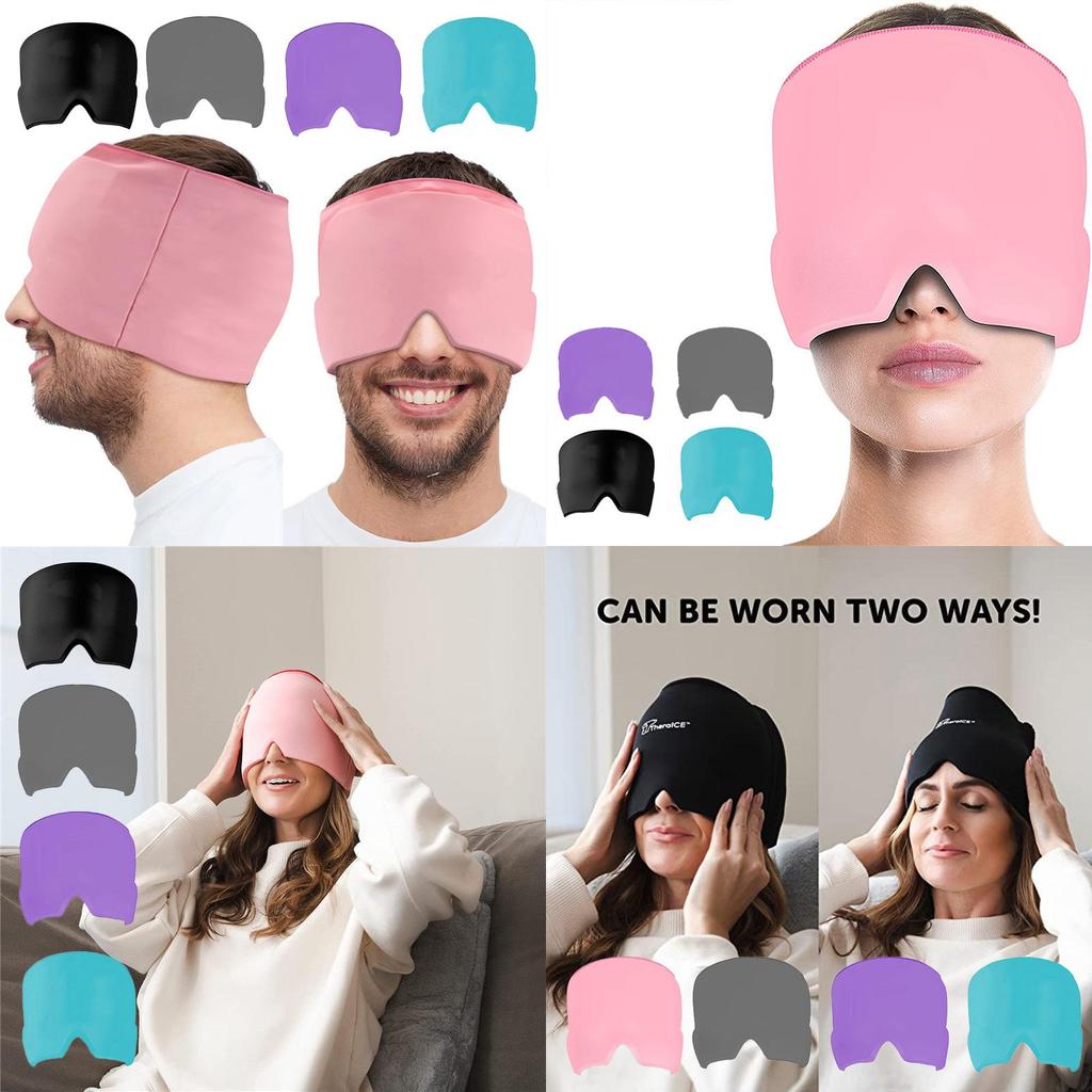 Opaska na głowę na migrenę lód ciepło żel chłodzący owijka na głowę na ból głowy