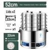 Commercial Three-Hole Steamer for Xiaolongbao, Dumplings, Buns, and Breakfast Shop Use