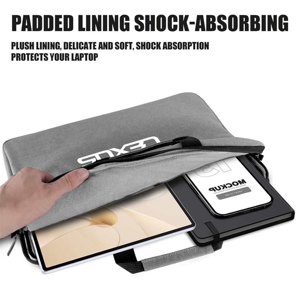 Laptop Large Capacity Computer Bag Travel Briefcase Handbag Car Logo For Lexus CT200h NX300h RX300 RX330 EX300h F Sport IS RX NX JX1