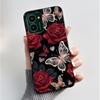 Custodia per Telefono Stampata Per Nokia HMD Pulse PRO/HMD Pulse/HMD Pulse+ Cover Guscio Nero in Morbido Silicone Custodia Carina con Fiore Cartone Animato