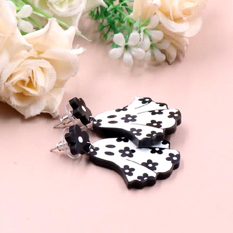 Flower Spirit Drop Earrings Jewelry Fashion Y2K Halloween Acrylic Earrings