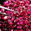 40 PCS Lab Grown Red Ruby Loose Gemstone CERTIFIED Oval Shape 6x4 Mm Lot
