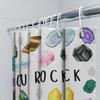 Bright Crystal Shower Curtain You Rock Decor Bathroom Waterproof Fabric Print Home Decoration Wall Hanging For Bathrooms White C