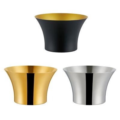 Large Wide Mouth Beverage Tub Stainsless Steel Ice Bucket Drink Coolers Champagnes Bucket Parties Decoration Drinkware