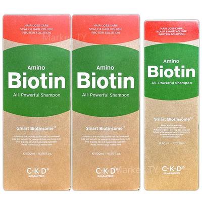 C-K-D No Biotin All-Powerful Shampoo 500ml X 2 +80ml (25469144)