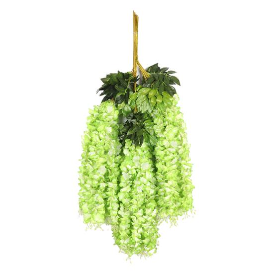 Yousheng 12Pcs Simulated Flower Garland Realistic Wisteria Vines Easy To Clean Reusable Wisteria Vines Wedding Decoration