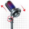 USB Condenser Microphone RGB Colorful Computer Karaoke Game Voice Recording Mobile Phone Live Wired Microphone