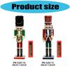Christmas Nutcrackers Ornament Small Wooden Soldier Christmas Decorations Nutcrackers Figure Ornament for Table Shelf