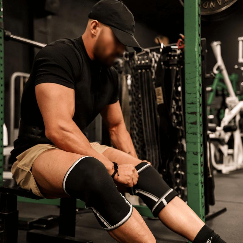 Ağırlık Kaldırma ve Squat için 7mm Neopren Kompresyon Dizlikleri - Koruyucu Fitness Ekipmanı