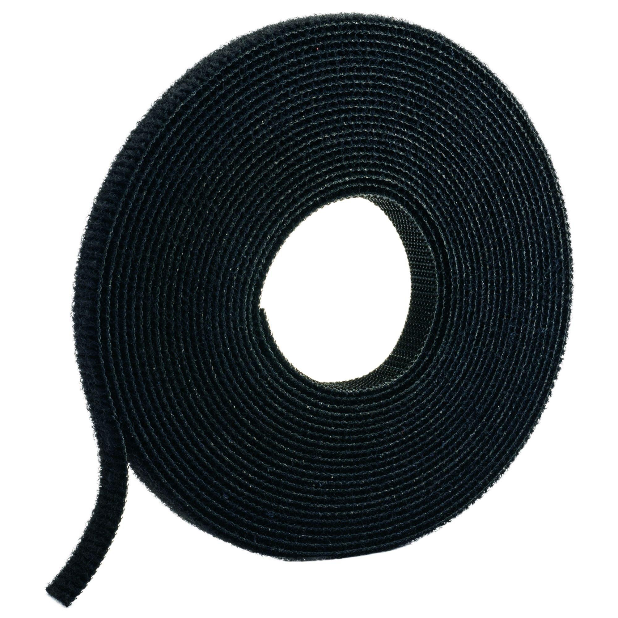 

Panduit HLM-15R0 Hook and Loop Miniature Roll Cable Tie, 15-Foot Length, Black