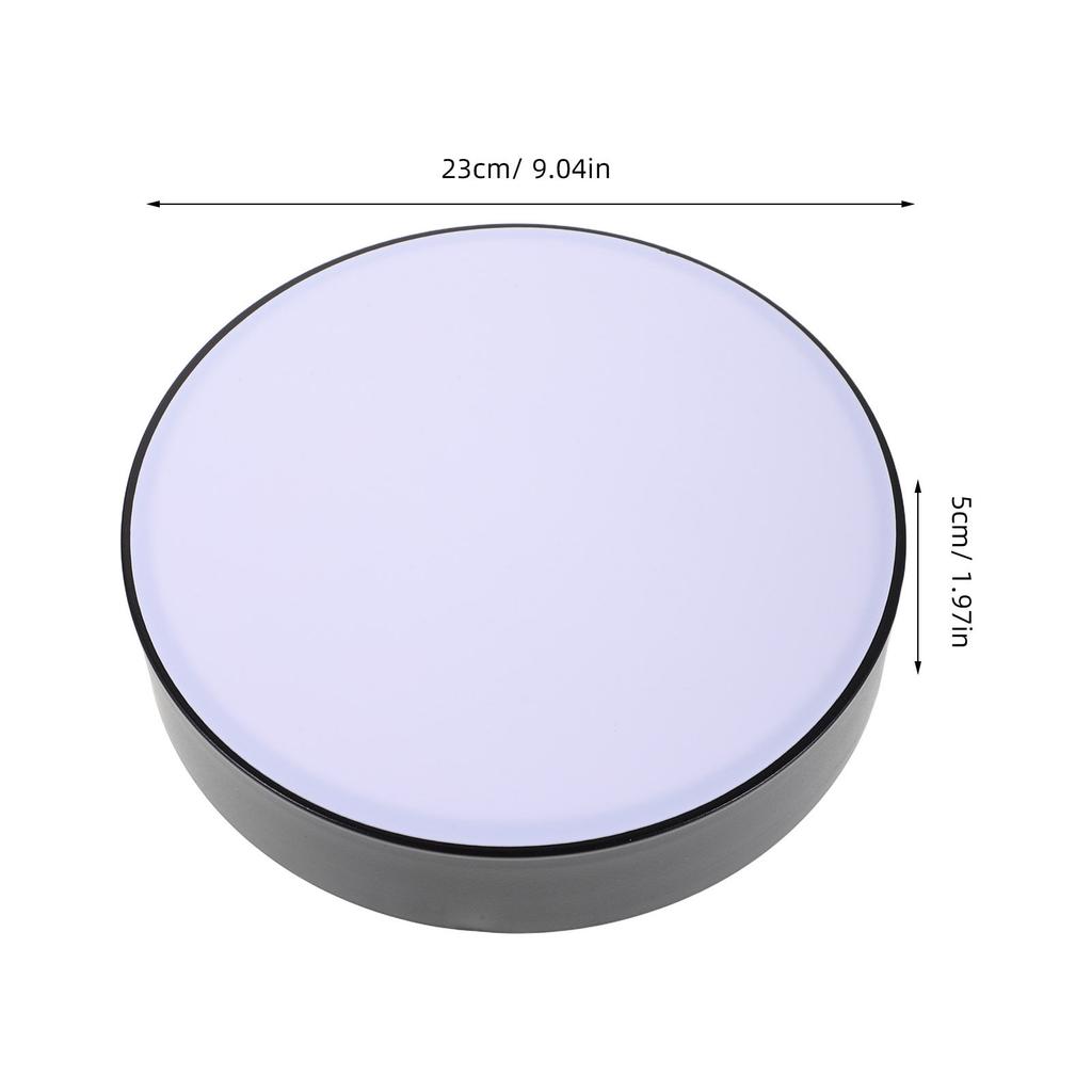 Ceiling Light Cover 9Inch Round Plastic Lamp Shade Flush Mount Replacement Fixture Kitchen Hallway Modern Minimalist Light