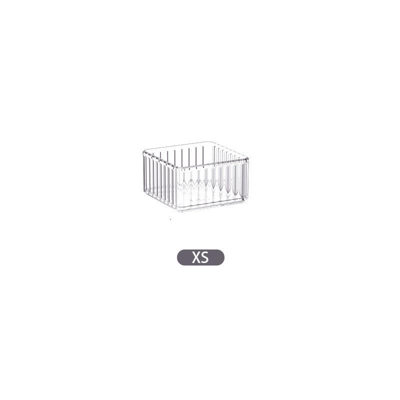 Desk Drawer Organizers Set Plastic Bathroom Storage Makeup Organizer Clear Transparent Storage Box Drawer Organizer