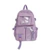 Cute Oxford Cloth Ita School Backpack, Multi-Pocket Breathable Bag for Girls & Ladies, Clear Window for Badges