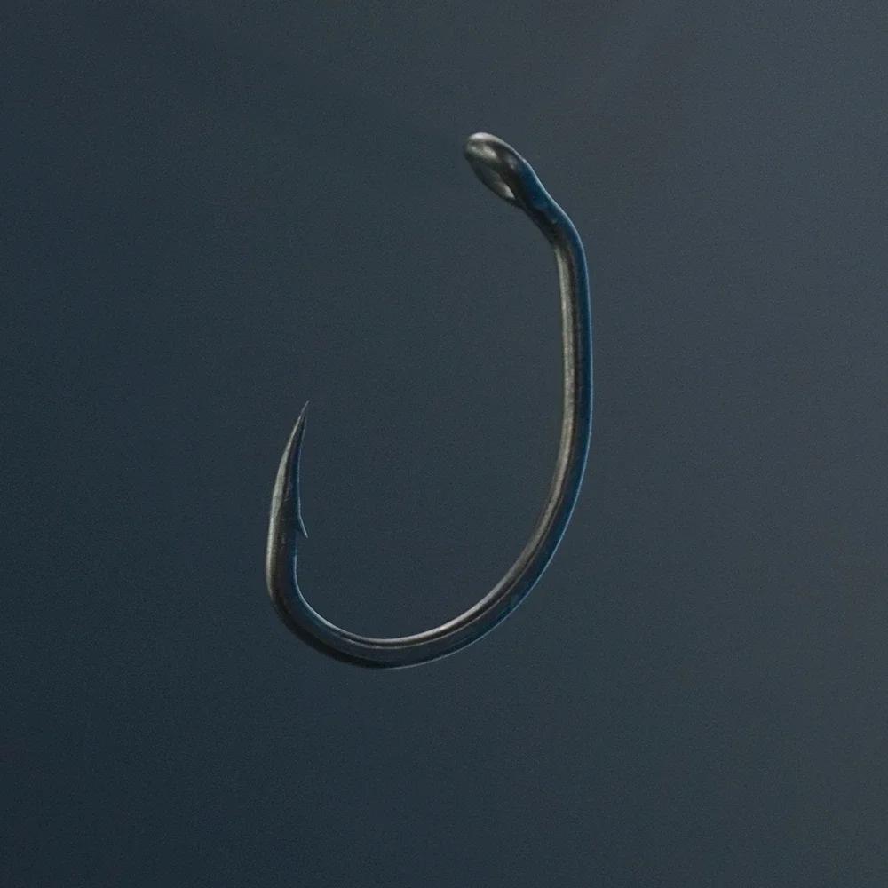 500 Pieces In Bulk PTFE Coated High Carbon Stainless Steel Barbed Fish Hook With Eye Fishing Accessories 8025
