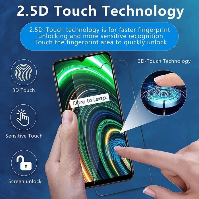 Verre Trempé - E.F.CONNECTION - pour realme C25Y - Anti-rayure - Pack de 2