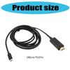 Type C to HDTV 4K Adapter USB C Male to HDTV Female Converter Cable 4K@30Hz Video Sound Sync for Laptop Tablets TV